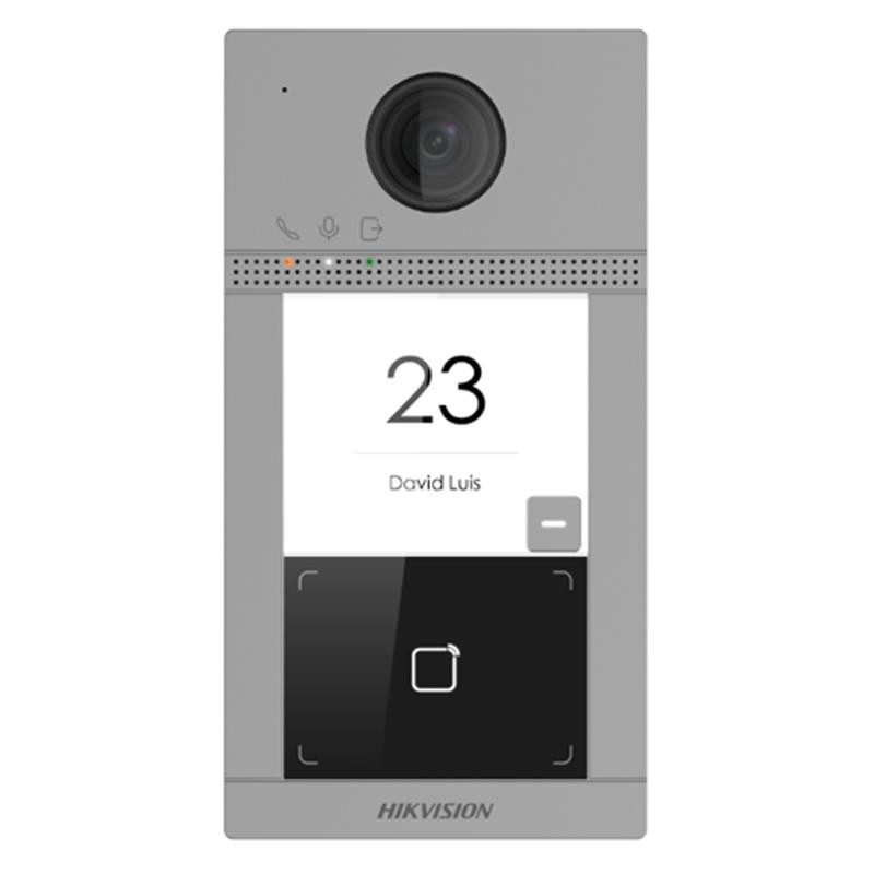 Plaque de rue 1 bouton Hikvision DS-KV8113-WME1(B)