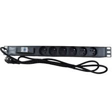 BANDEAU ELECTRIQUE 6 PRISES 2P+T AVEC DISJONCTEUR WT