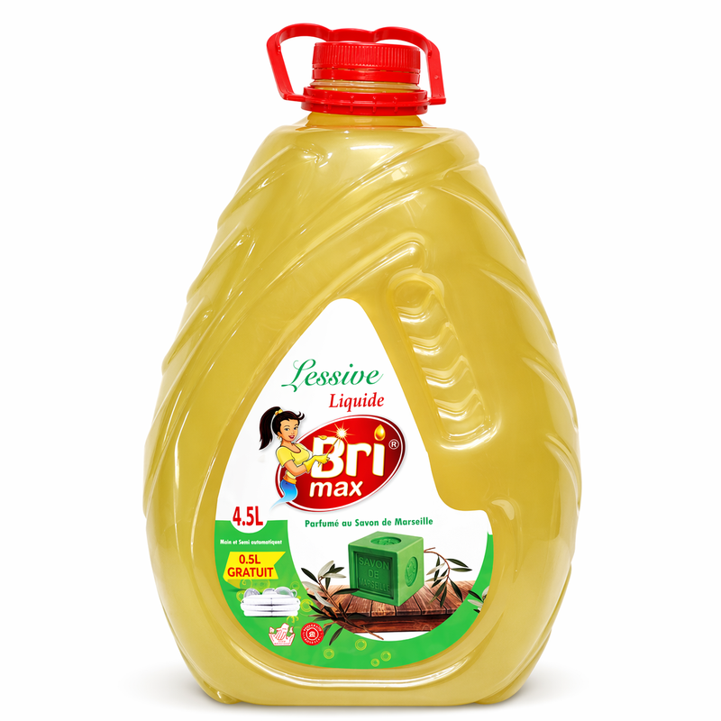 Lessive BRIMAX 4.5 Litre + 0.5 Litre GRATUIT | Savon de Marseille