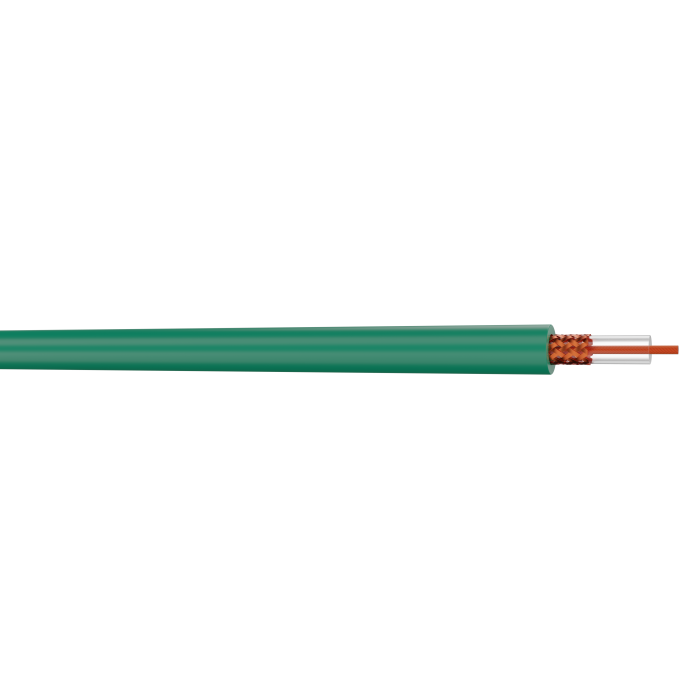 Câble coaxial kx6 75 ohm Bobine 500m vert ASCABLE-RECAEL