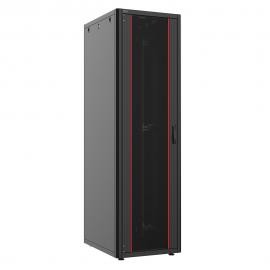 BAIE 42U 600x800 AVEC 4 ROULETTES NOIR ABIX